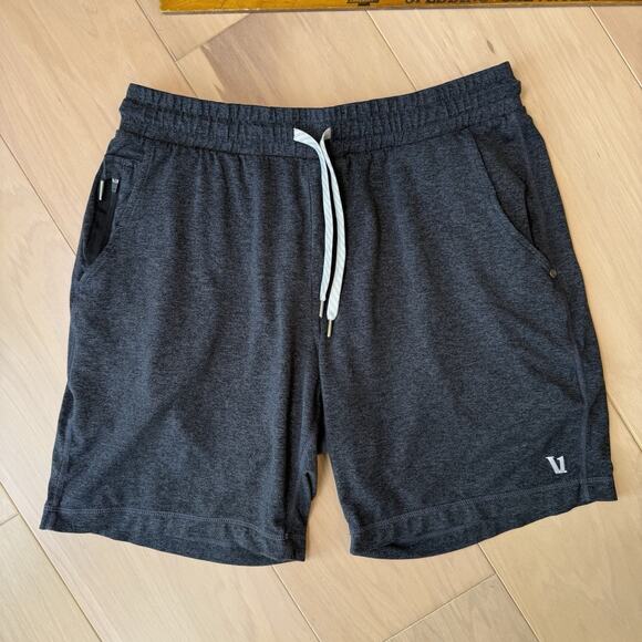 Vuori Ponto Performance Shorts Small Black Comfy Athleisure Workout Sportswear - Picture 2 of 8